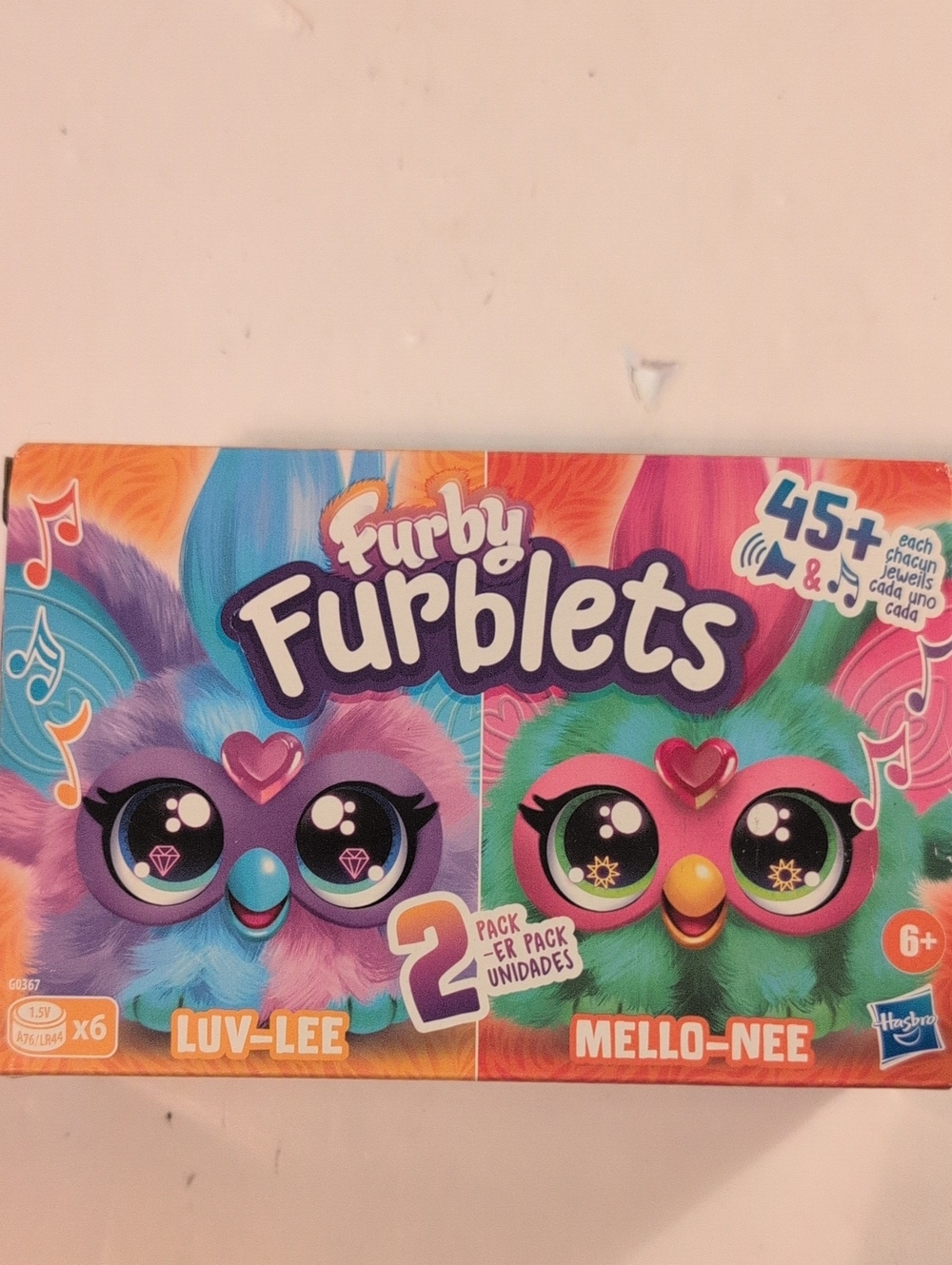 Hasbro Furby Furblets Purple & Green Plush Duo